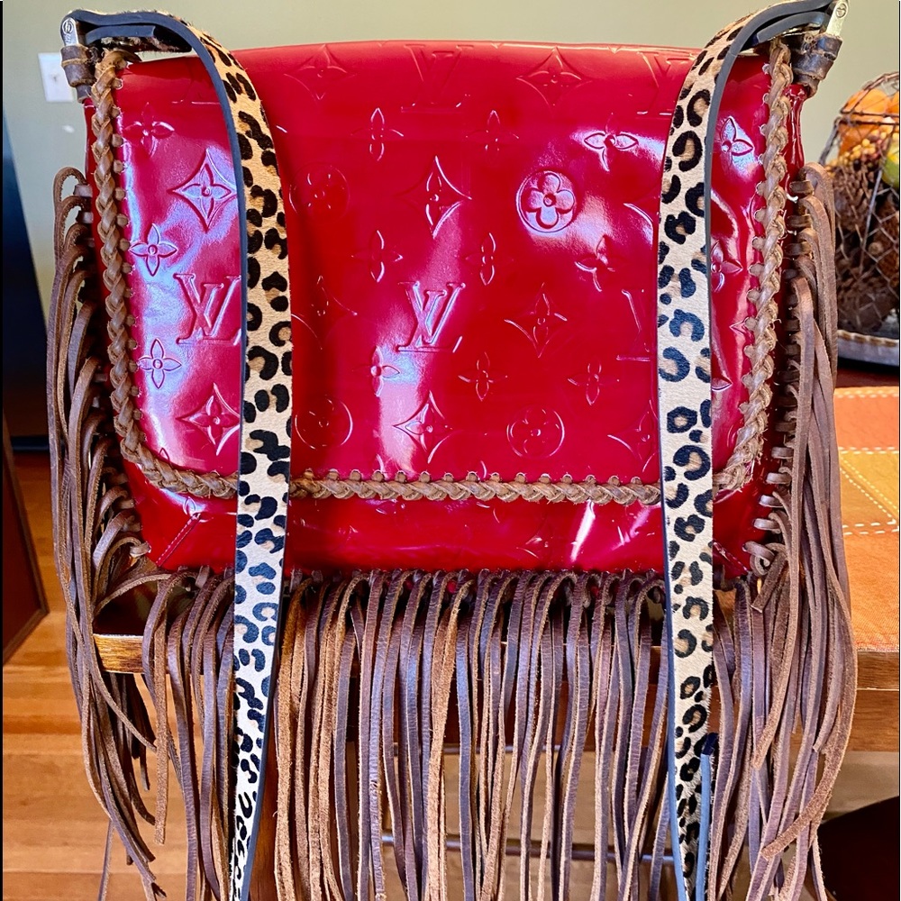 Louis Vuitton Vernis Thompson Fringe Crossbody Bag